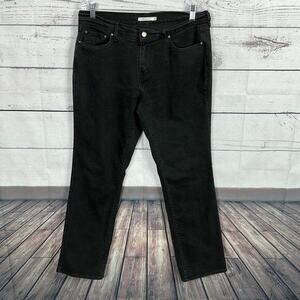 Levis Jeans Womens 31 Black 505 Straight Midrise Modern Stretch Casual
